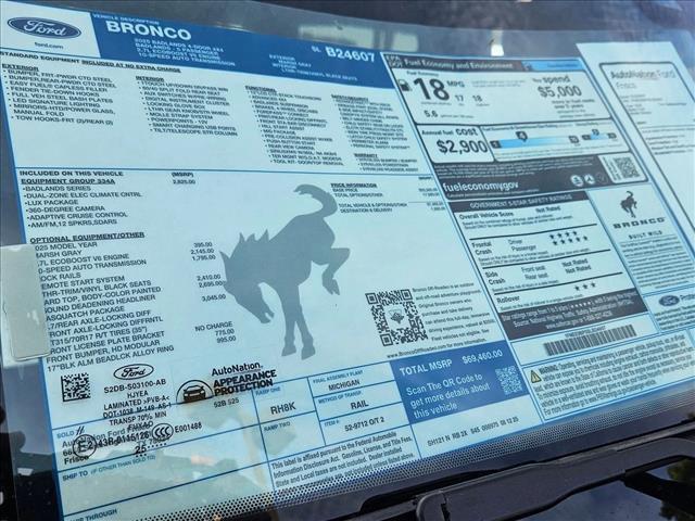 new 2025 Ford Bronco car, priced at $64,995