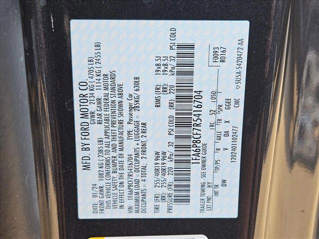 used 2024 Ford Mustang car, priced at $40,595