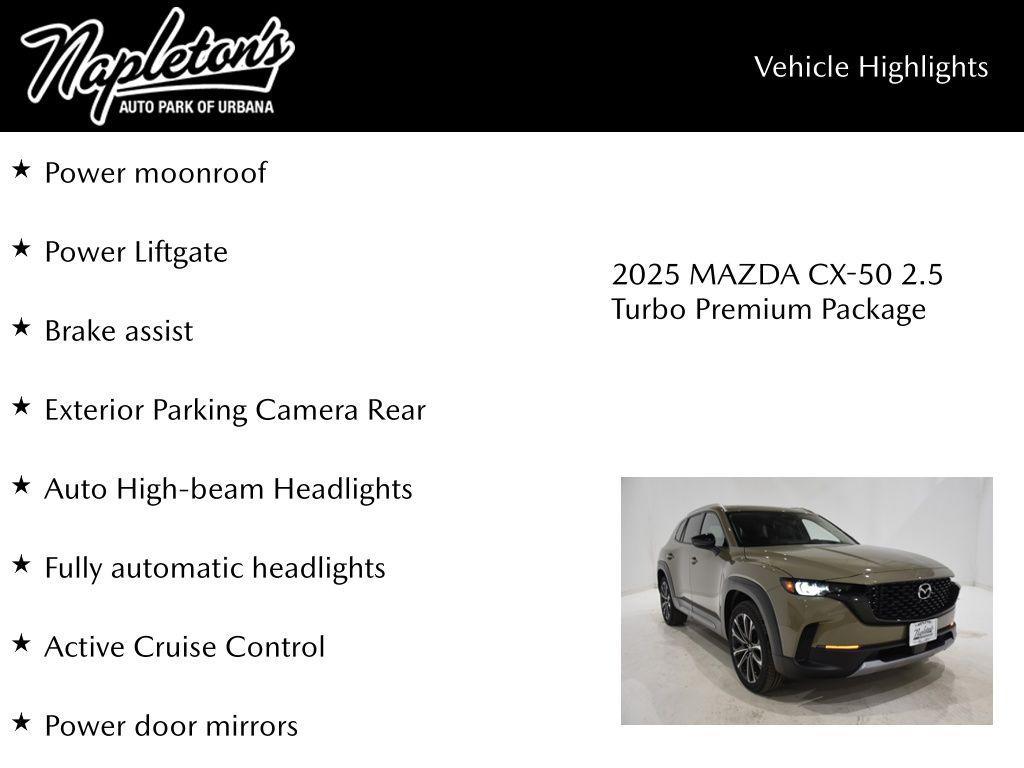 new 2025 Mazda CX-50 car, priced at $42,258