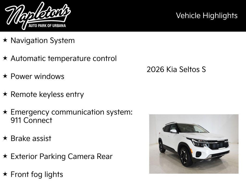 new 2026 Kia Seltos car, priced at $27,847