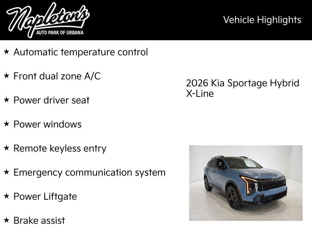 new 2026 Kia Sportage car, priced at $36,427