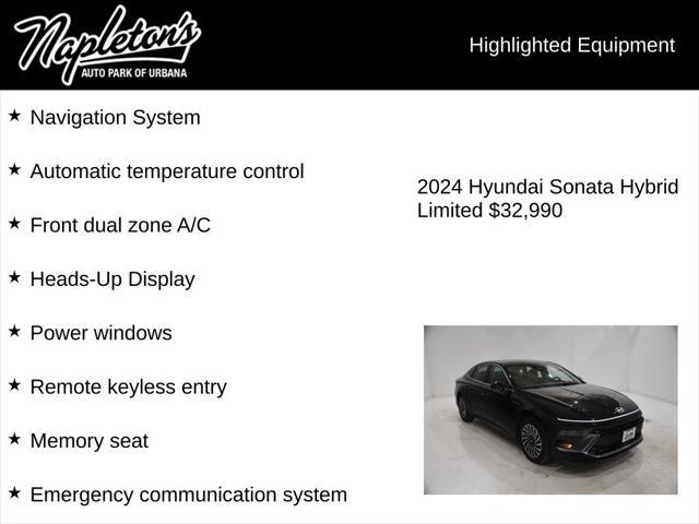 used 2024 Hyundai Sonata Hybrid car, priced at $32,990