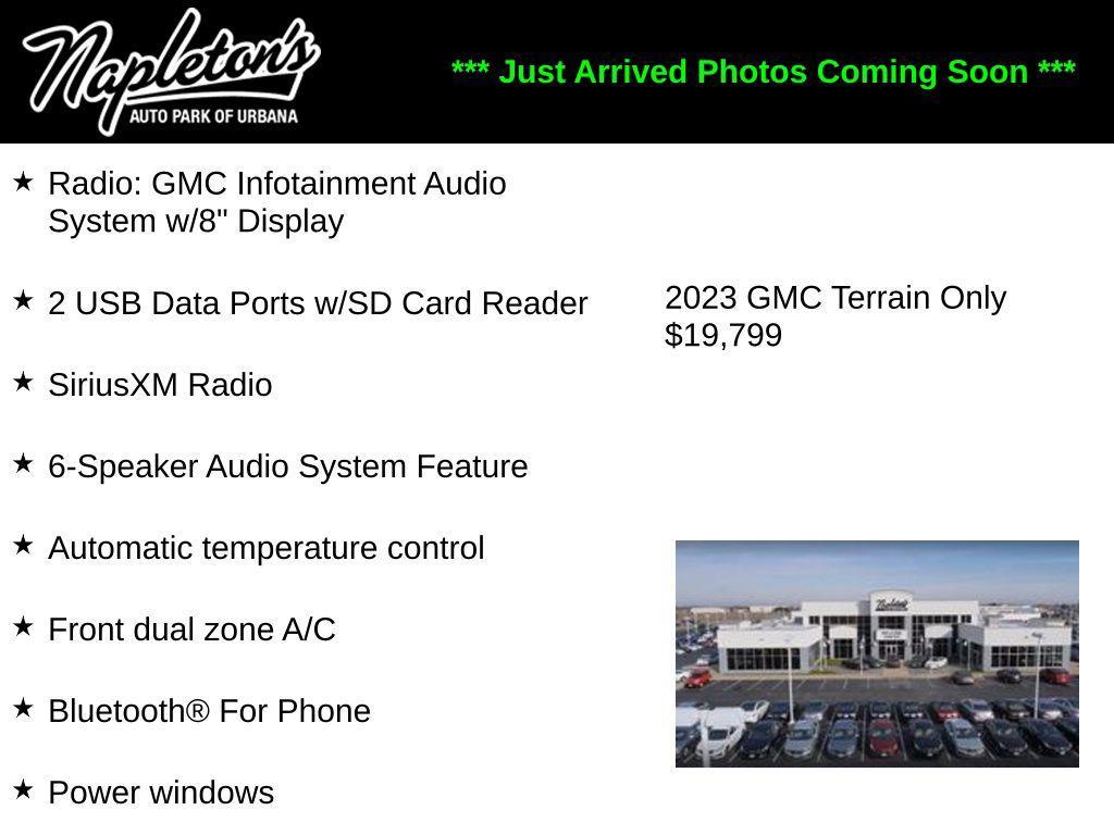 used 2023 GMC Terrain car, priced at $19,799