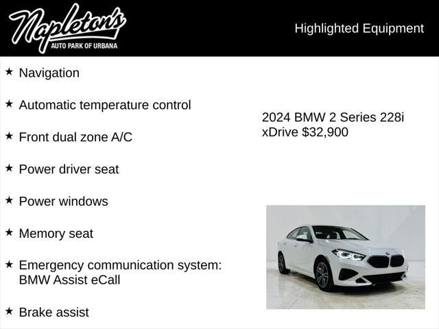 used 2024 BMW 228 Gran Coupe car, priced at $32,900