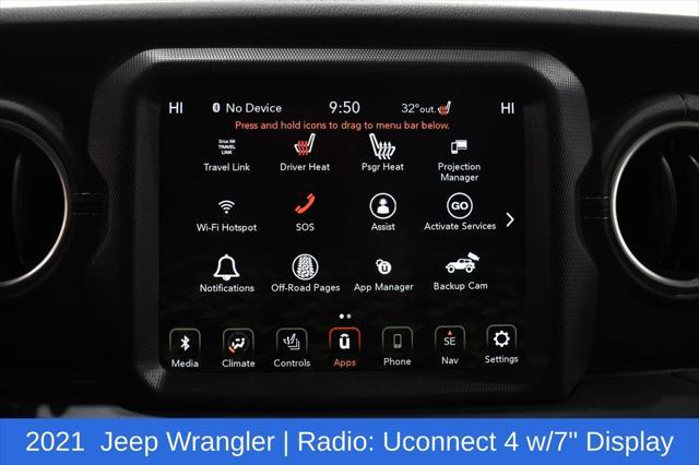 used 2021 Jeep Wrangler Unlimited car, priced at $32,092