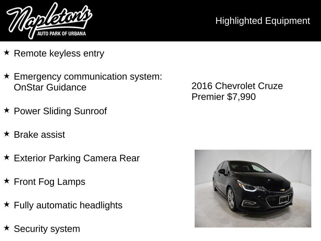 used 2016 Chevrolet Cruze car, priced at $7,777