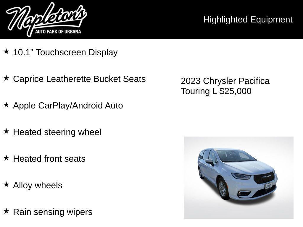 used 2023 Chrysler Pacifica car, priced at $25,000