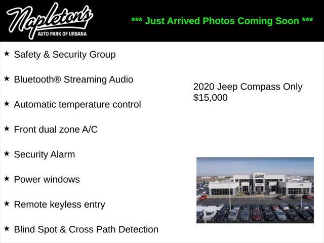 used 2020 Jeep Compass car, priced at $15,000