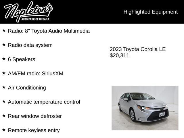 used 2023 Toyota Corolla car, priced at $20,311