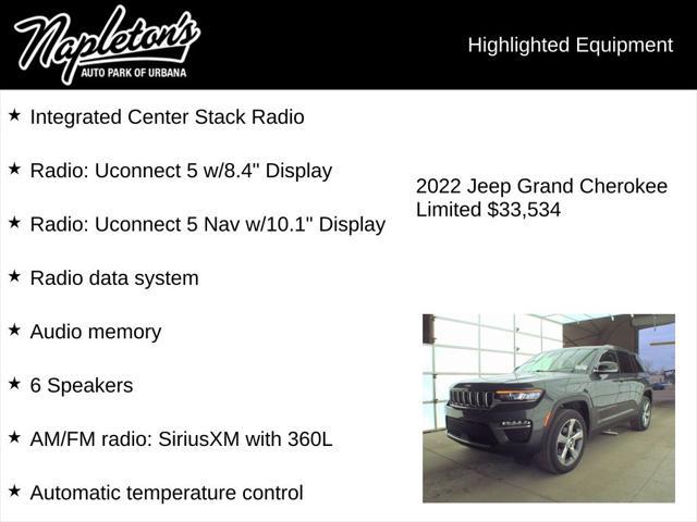 used 2022 Jeep Grand Cherokee car, priced at $32,435