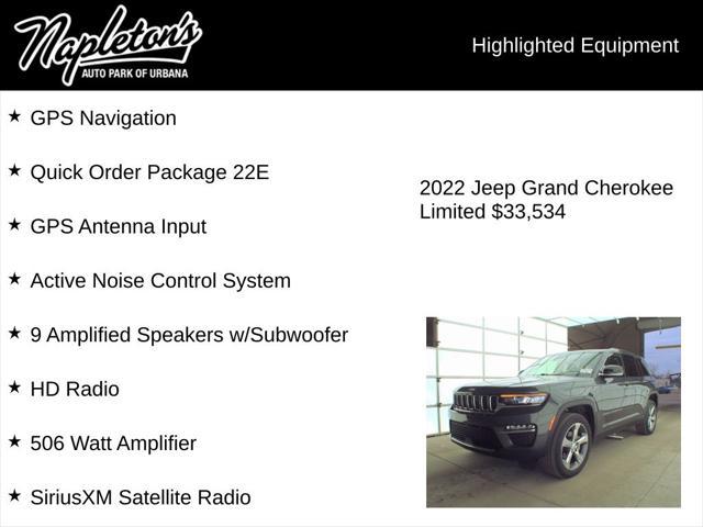 used 2022 Jeep Grand Cherokee car, priced at $32,435