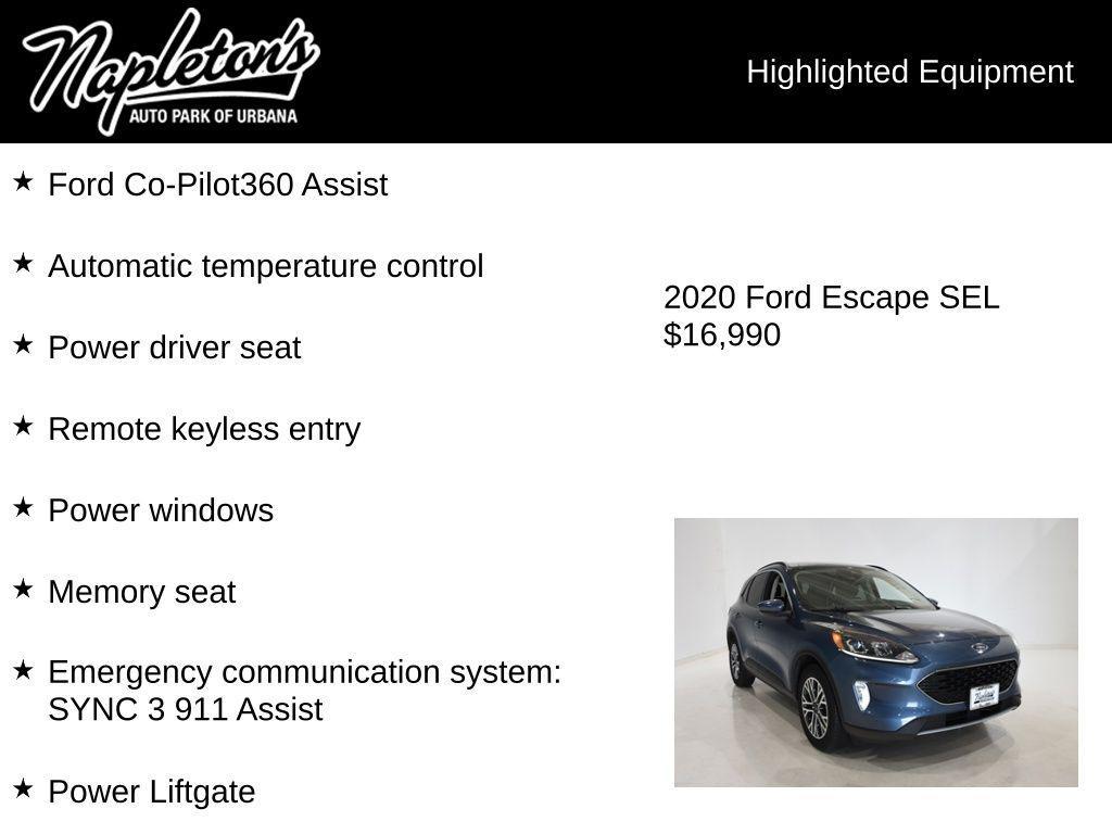 used 2020 Ford Escape car, priced at $16,990