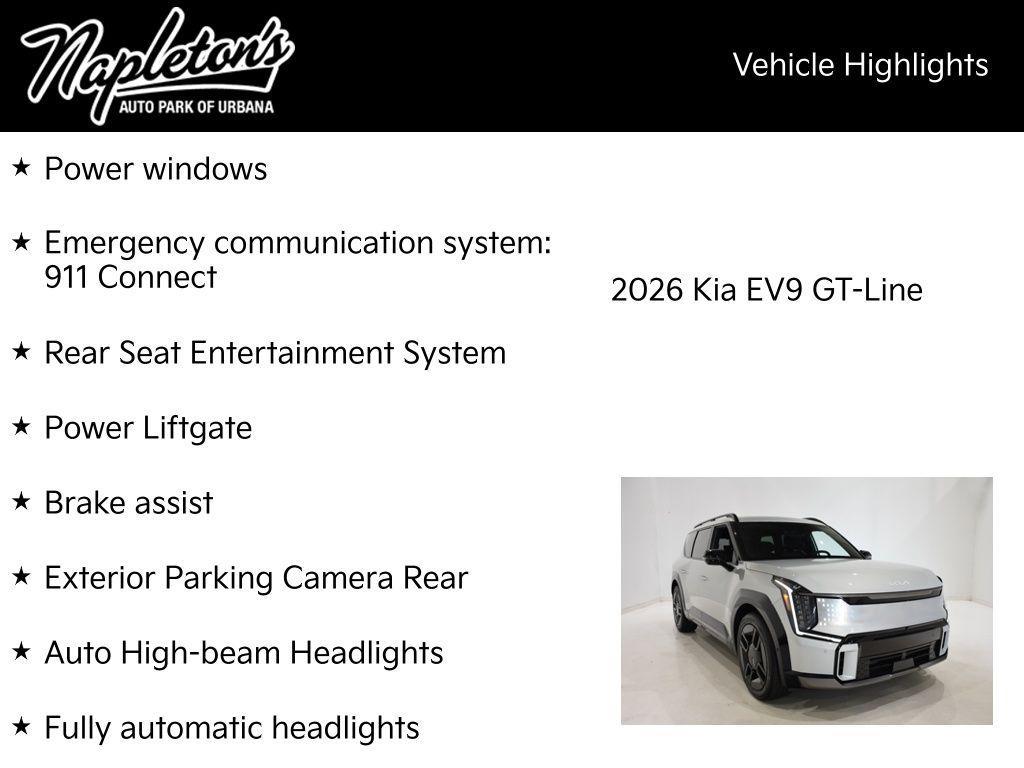 new 2026 Kia EV9 car, priced at $66,167
