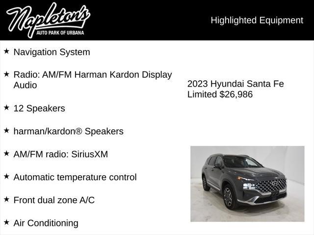 used 2023 Hyundai Santa Fe car, priced at $26,986