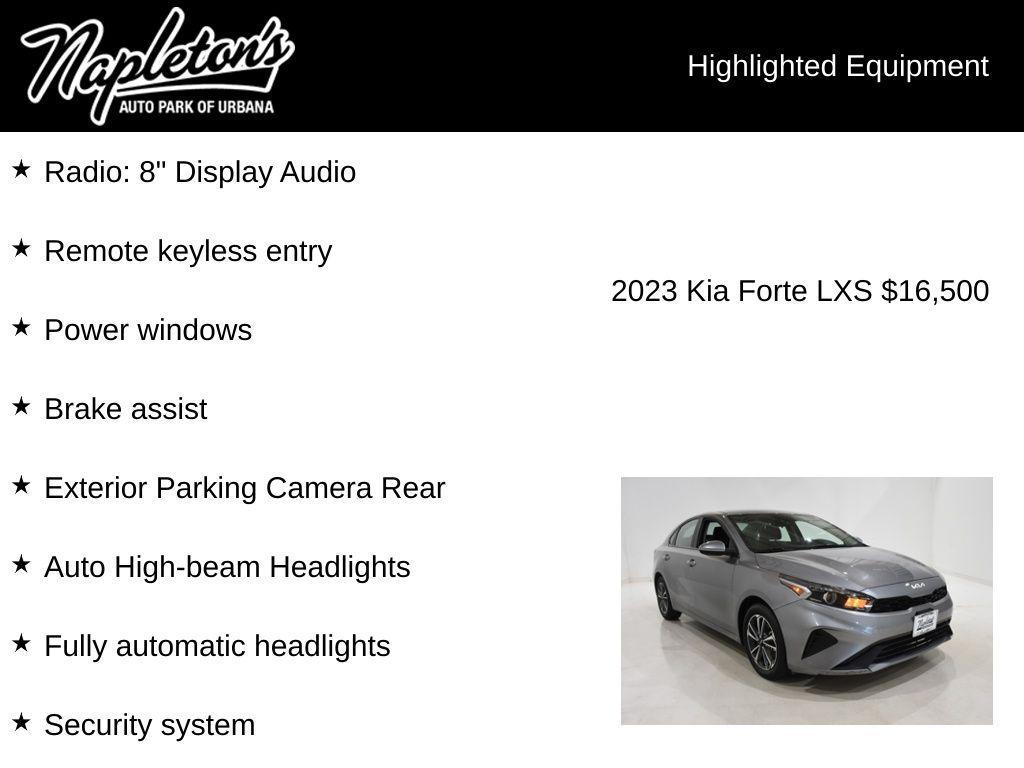 used 2023 Kia Forte car, priced at $16,500
