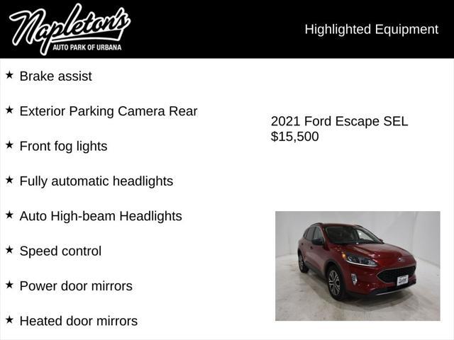 used 2021 Ford Escape car, priced at $15,250