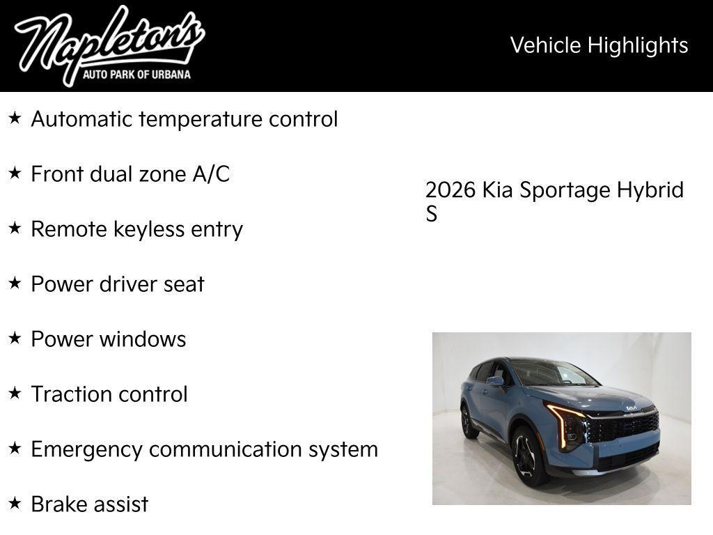 new 2026 Kia Sportage car, priced at $33,487