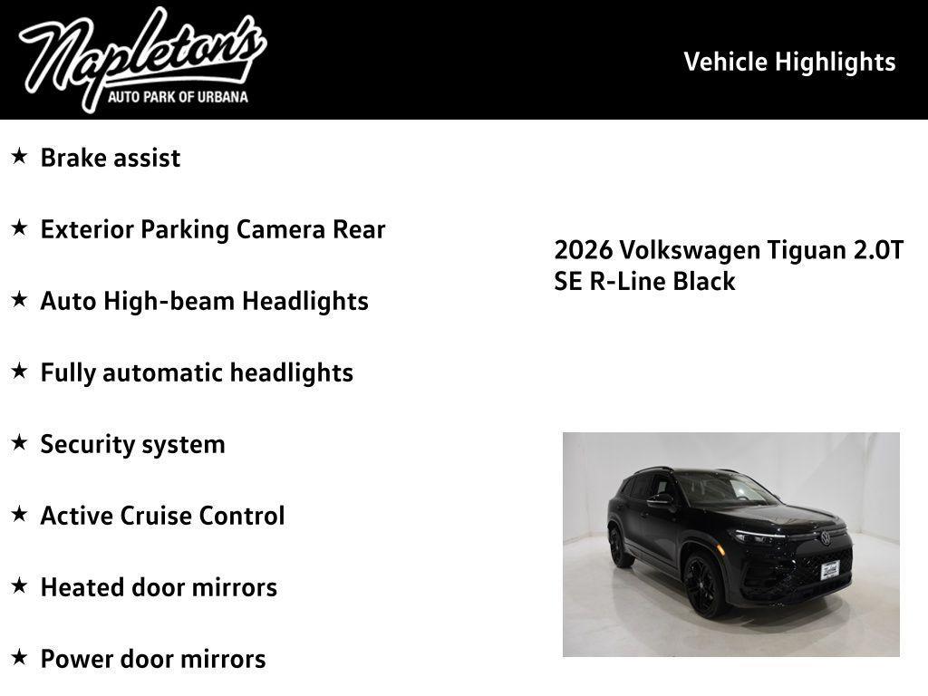 new 2026 Volkswagen Tiguan car, priced at $40,476