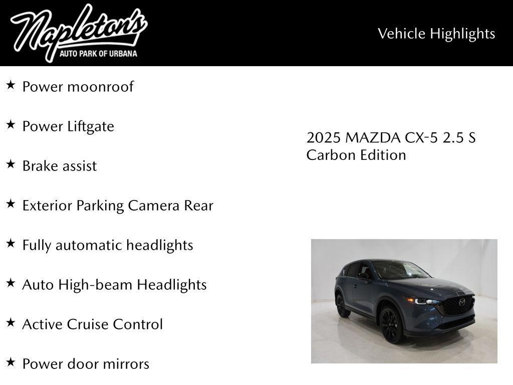 new 2025 Mazda CX-5 car, priced at $32,306