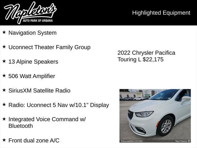 used 2022 Chrysler Pacifica car, priced at $22,175