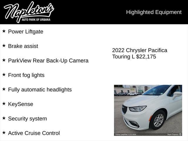 used 2022 Chrysler Pacifica car, priced at $22,175