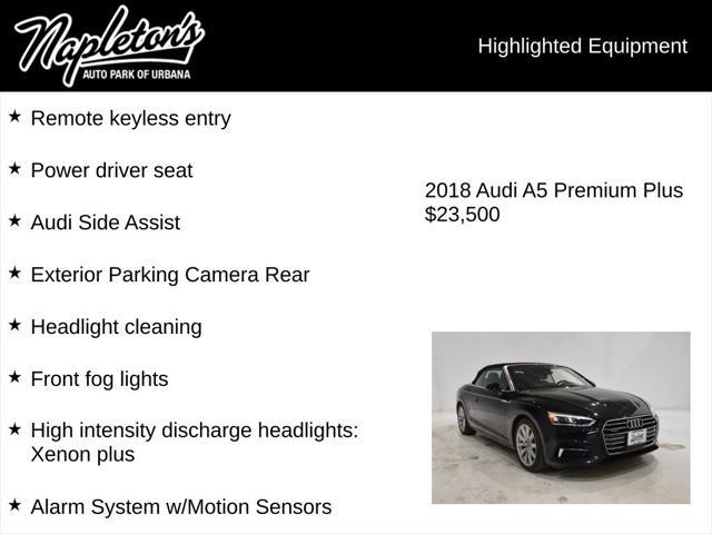 used 2018 Audi A5 car, priced at $23,500