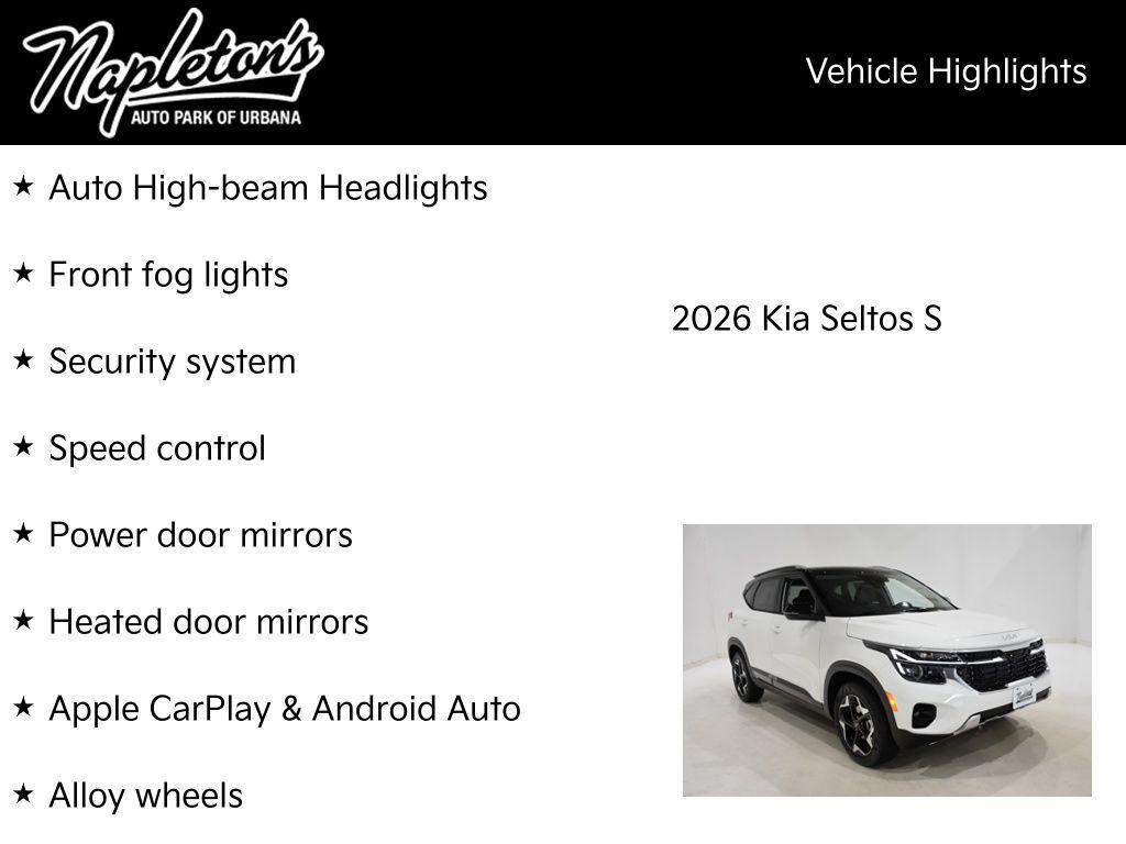 new 2026 Kia Seltos car, priced at $27,555