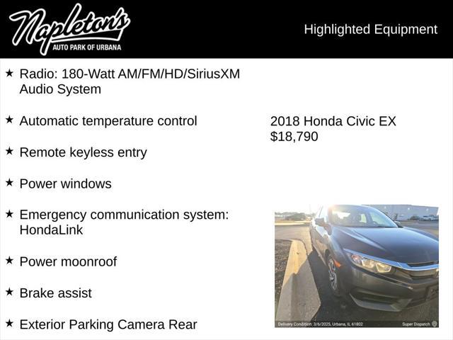 used 2018 Honda Civic car, priced at $18,790