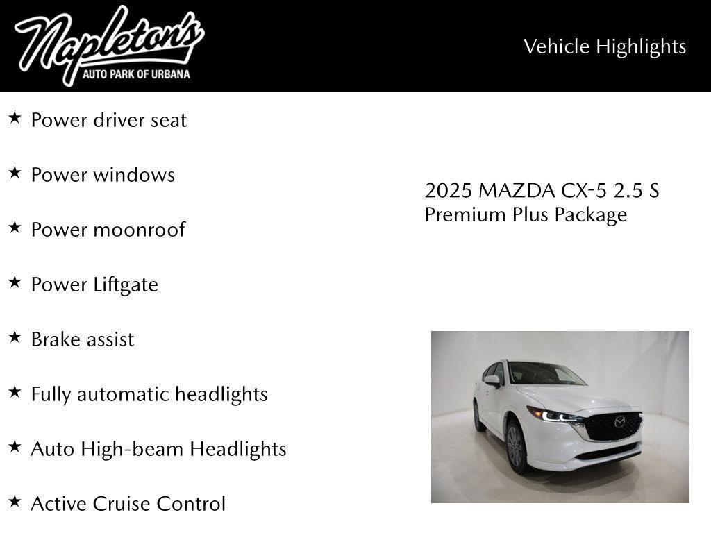 new 2025 Mazda CX-5 car, priced at $35,369
