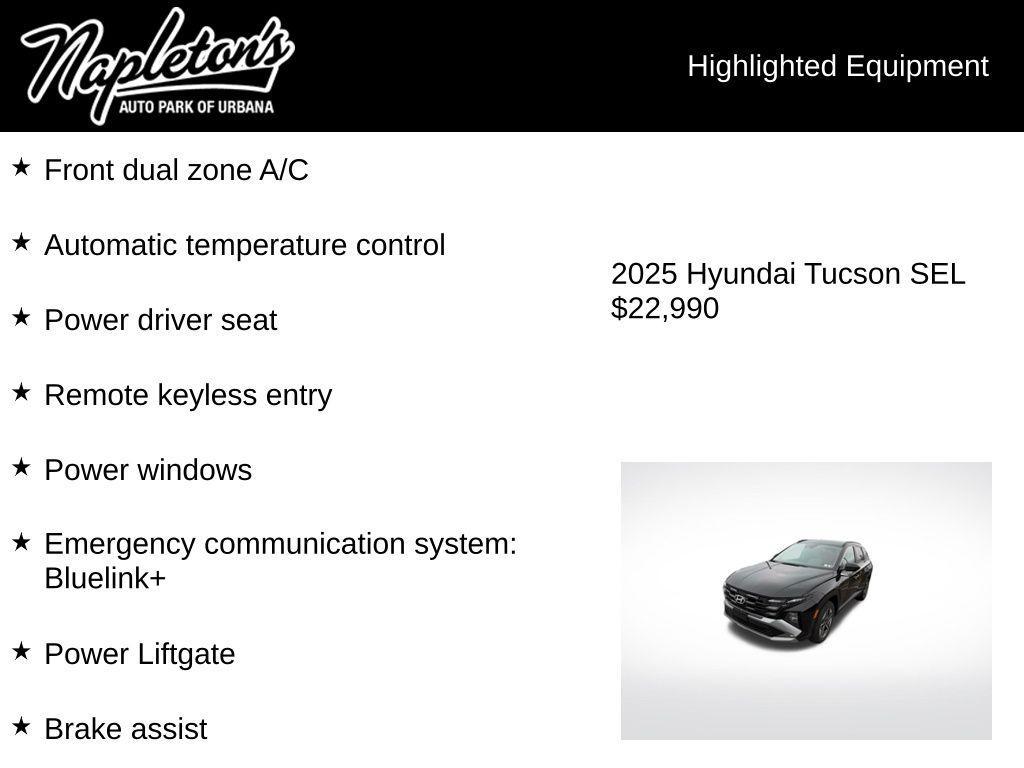 used 2025 Hyundai Tucson car, priced at $22,990