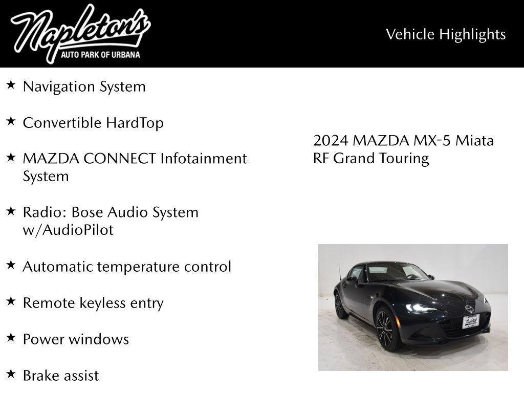 new 2024 Mazda MX-5 Miata RF car, priced at $37,633
