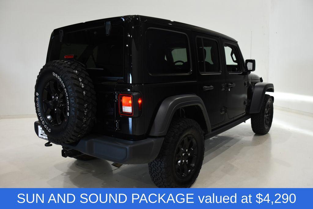used 2022 Jeep Wrangler car, priced at $29,500