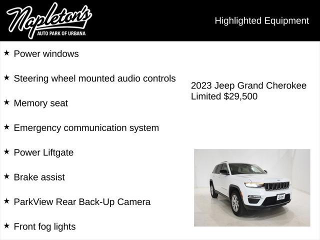 used 2023 Jeep Grand Cherokee car, priced at $29,500