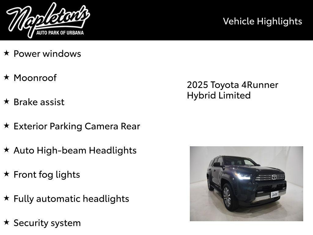 new 2025 Toyota 4Runner car, priced at $62,089