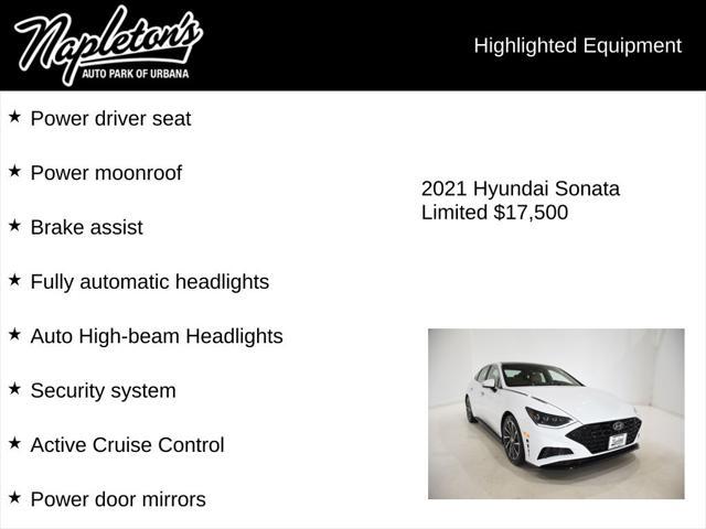 used 2021 Hyundai Sonata car, priced at $17,500