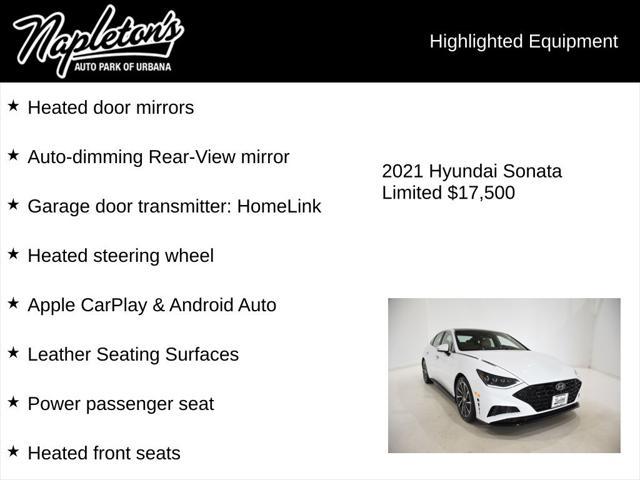 used 2021 Hyundai Sonata car, priced at $17,500