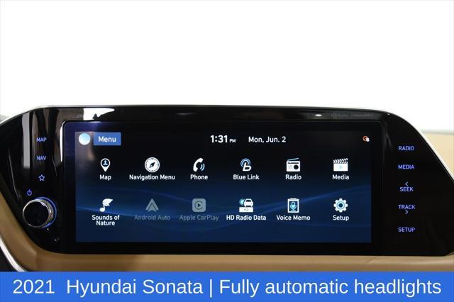 used 2021 Hyundai Sonata car, priced at $17,500
