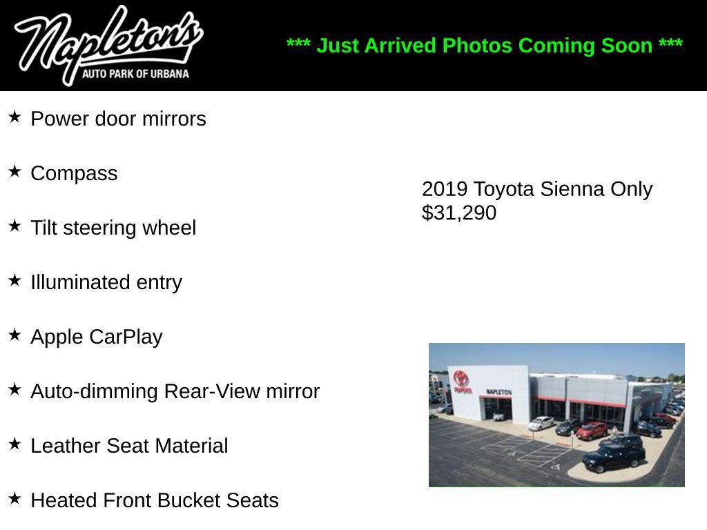used 2019 Toyota Sienna car, priced at $31,290