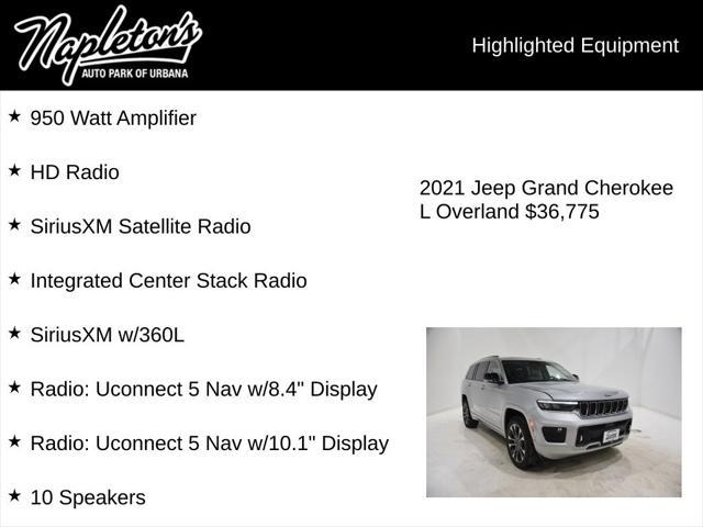 used 2021 Jeep Grand Cherokee L car, priced at $36,775