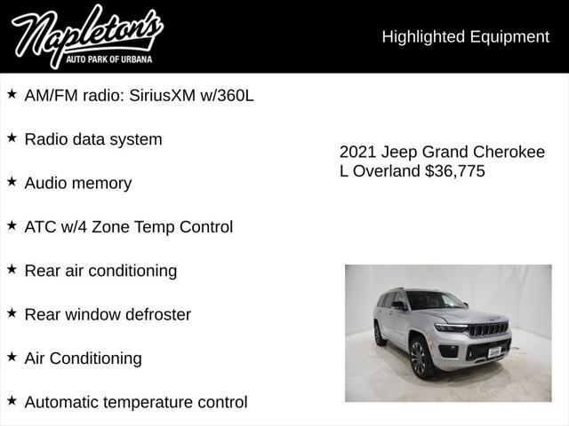 used 2021 Jeep Grand Cherokee L car, priced at $36,775