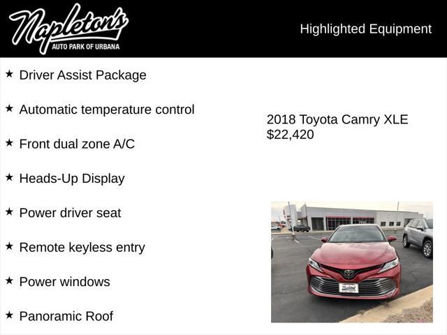 used 2018 Toyota Camry car, priced at $22,420