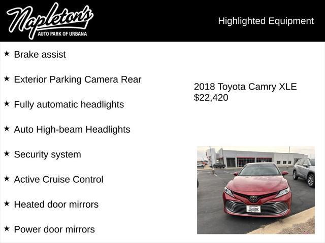 used 2018 Toyota Camry car, priced at $22,420