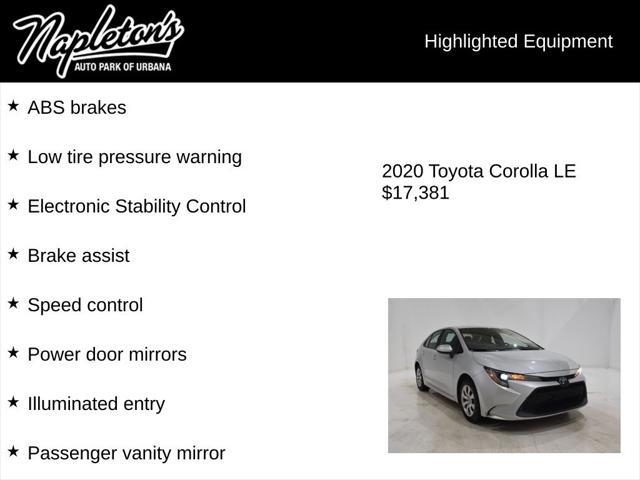 used 2020 Toyota Corolla car, priced at $17,381