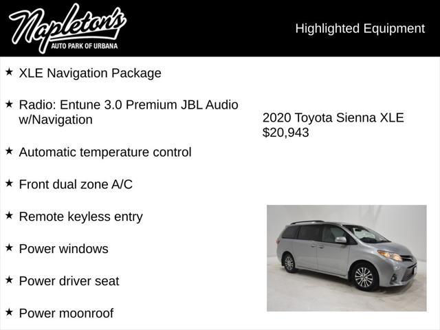 used 2020 Toyota Sienna car, priced at $20,500