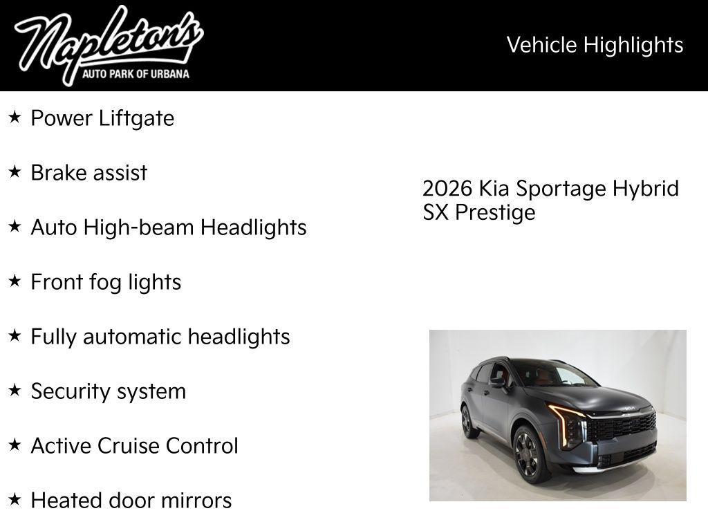 new 2026 Kia Sportage Hybrid car, priced at $41,975