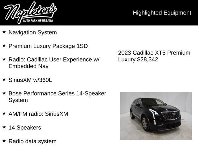 used 2023 Cadillac XT5 car, priced at $28,342