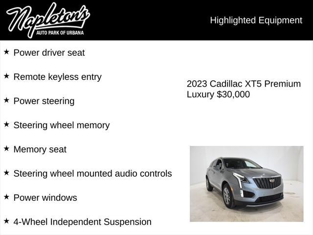 used 2023 Cadillac XT5 car, priced at $30,000