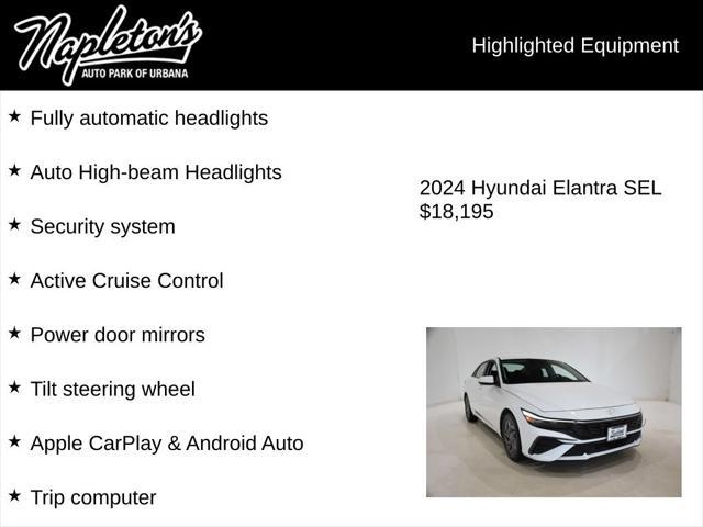 used 2024 Hyundai Elantra car, priced at $18,195