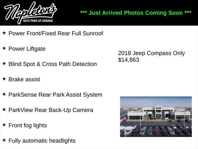 used 2018 Jeep Compass car, priced at $14,863