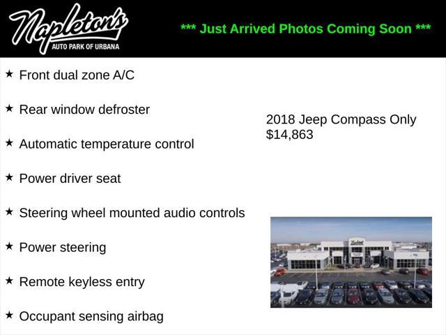 used 2018 Jeep Compass car, priced at $14,863